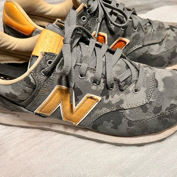 New Balance 574CMA Men's Steel Camo Gray Classic Sneakers Running - Picture 2 of 8